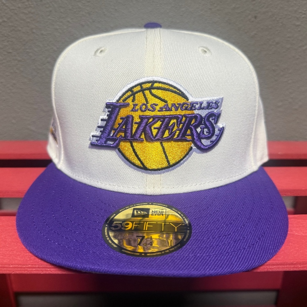 New Era 59Fifty NBA Los Angeles Lakers Two Tone Hat Size 7 1/4 BRAND NEW